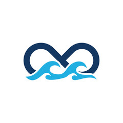 Infinity Ocean Logo Icon Design