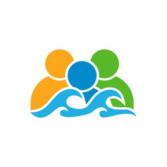 People Ocean Logo Icon Design