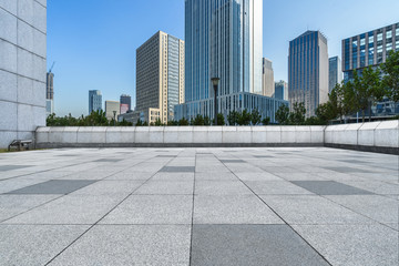 modern building and empty pavement, china.