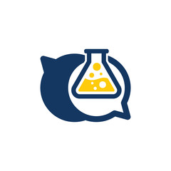 Lab Chat Logo Icon Design