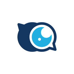 Vision Chat Logo Icon Design