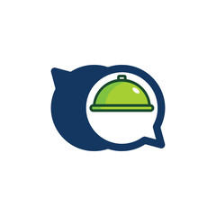 Food Chat Logo Icon Design