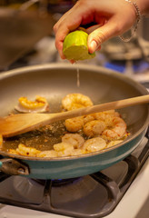 shrimp cooking