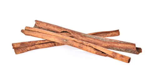 cinnamon stick spice isolated on white background closeup