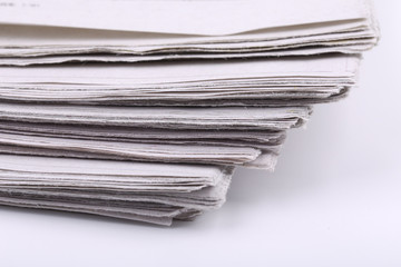 Close-up Shot Of Newspaper