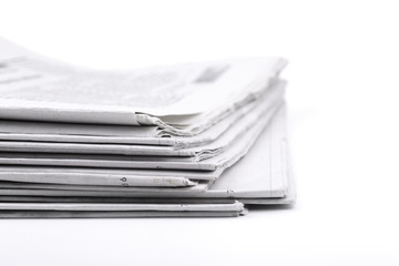 Close-up Shot Of Newspaper