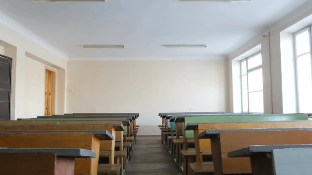 Empty convention room,classroom, auditorium, office
