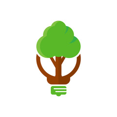 Tree Idea Logo Icon Design