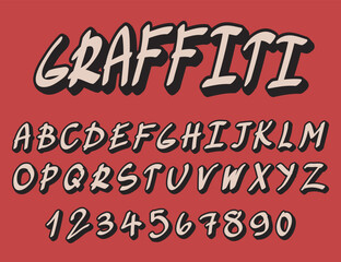 The graffiti modern font © somstock