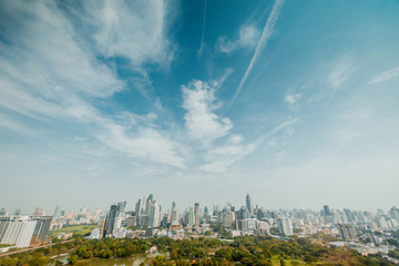 Obraz premium cityscape,landscape of Bangkok,building,sky,urban,downtown