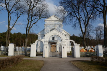 Obraz premium St. Virgin Mary's Church in Kaunas, Lithuania