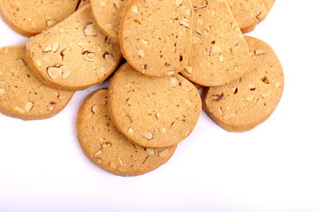 Italian Biscotti in white, almond cookies in white