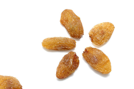 Raisins isolated on white background, abjosh