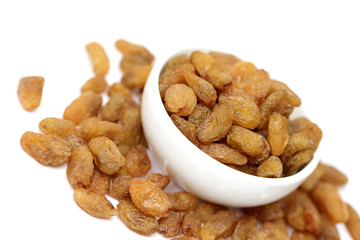 Raisins isolated on white background, abjosh