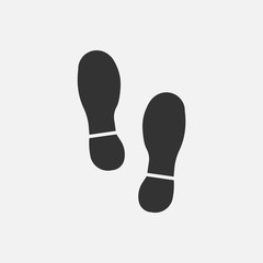 Imprint soles shoes. Vector illustration.