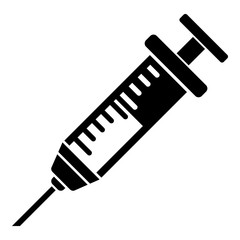 Plastic syringe icon, simple style