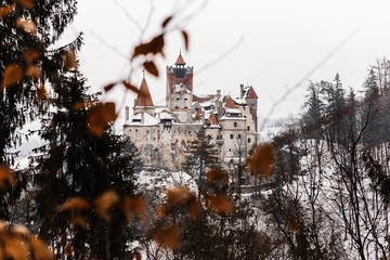 Medieval Dracula Castle in Bran, Brasov, Transylvania,, Romania