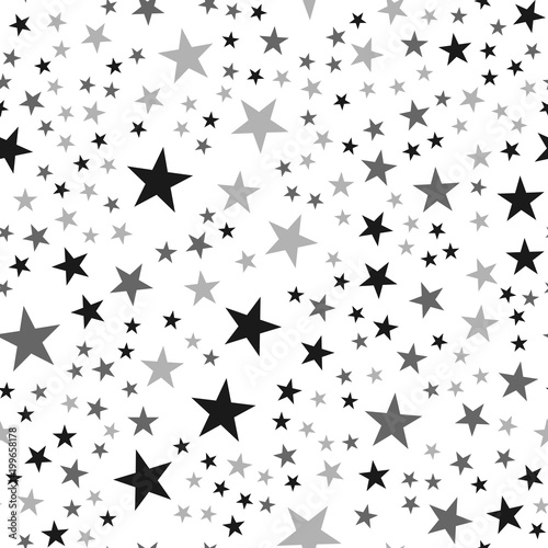  Black stars  seamless pattern on white background Amazing 