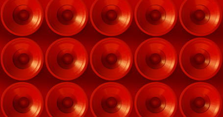 Red Speakers 3d illustration	