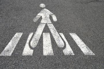 Piktogramm Fu&szlig;g&auml;nger&uuml;bergang