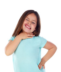 Fototapeta premium Happy girl winking her eye