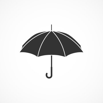Vector image of an umbrella icon.