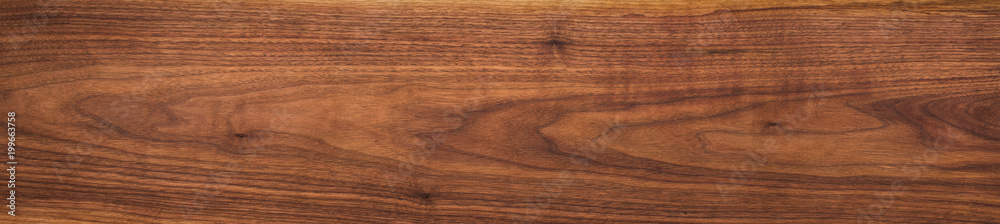 Wall mural super long walnut planks texture background.texture element. walnut wood texture.