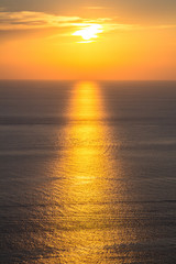 Sunset over sea