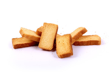 crispy rusk on white