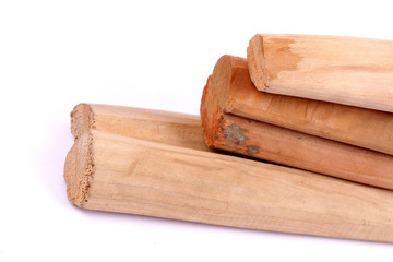 Chandan or sandalwood, sandalwood sticks, perfume, selective focus