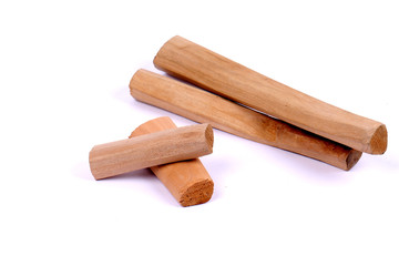 Chandan or sandalwood, sandalwood sticks, perfume, selective focus