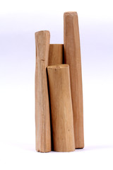 Chandan or sandalwood, sandalwood sticks, perfume, selective focus