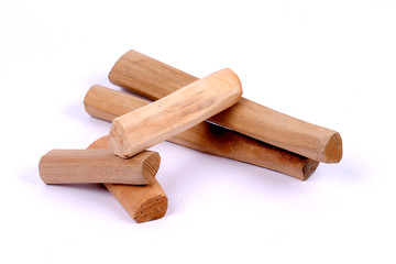 Chandan or sandalwood, sandalwood sticks, perfume, selective focus