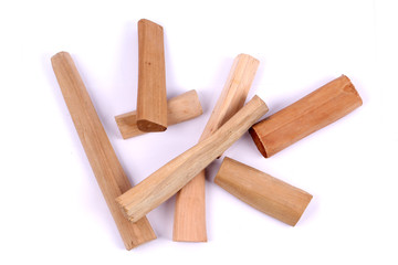 Chandan or sandalwood, sandalwood sticks, perfume, selective focus