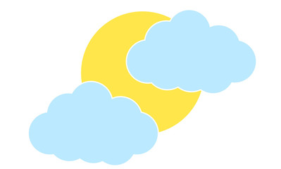 Sun covered by clouds