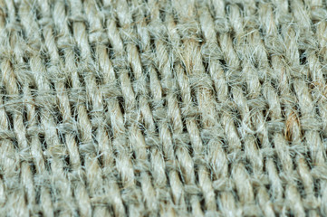 Sack texture abstract close up macro shot for background use.