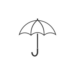 Umbrella icon, weather symbol. Vector illustration. Flat design.