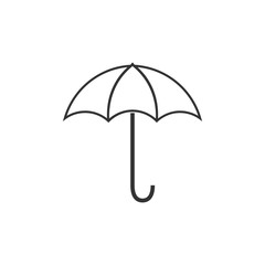 Umbrella icon, weather symbol. Vector illustration. Flat design.