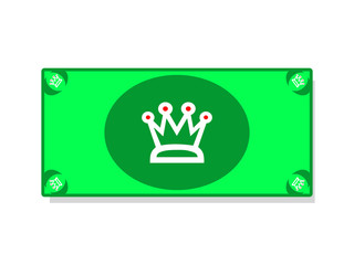 Bank note with a crown