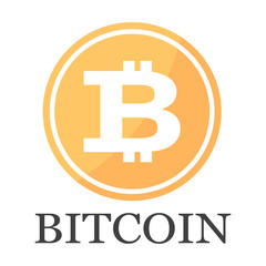 Bitcoin icon vector illustration