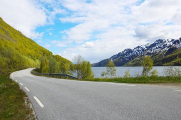 Picturesque Norway road