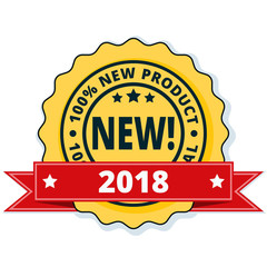 New Product 2018 label illustration