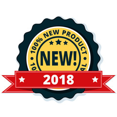 New Product 2018 label illustration