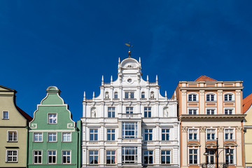Fototapeta premium Historische Gebäude in der Hansestadt Rostock