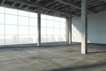 Clean concrete interior