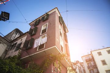 Lisbon architecture Sunset