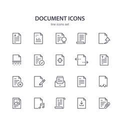 Document line icons.