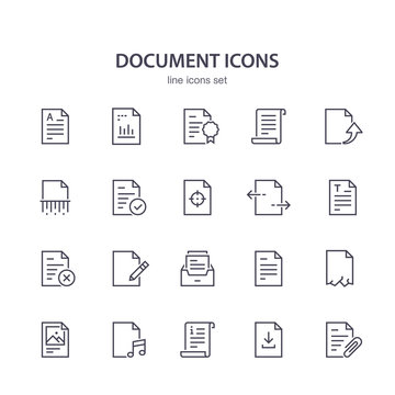 Document line icons.