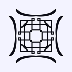 Vintage ornamental logo