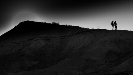 Landscape of Makhtesh Ramon, Israel 